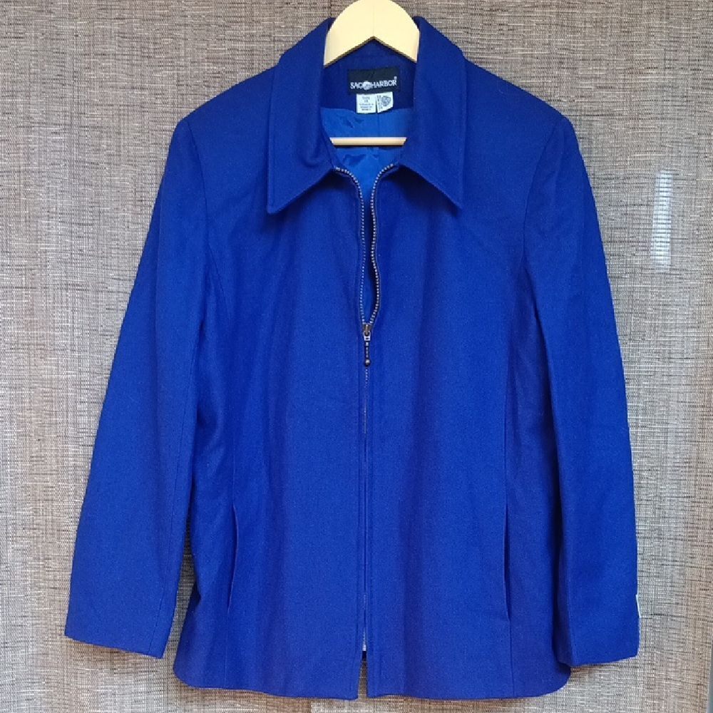 WWOT Wool Zip Up Lined Jacket